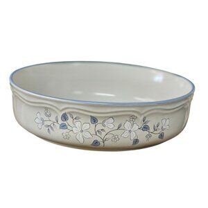 Covington Avondale Stoneware Floral Round Casserole Dish